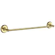 Smedbo Villa Single Towel Rail Polished Brass
